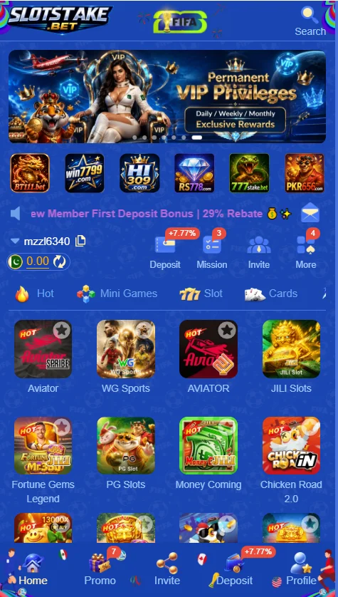 Slotstake Game App