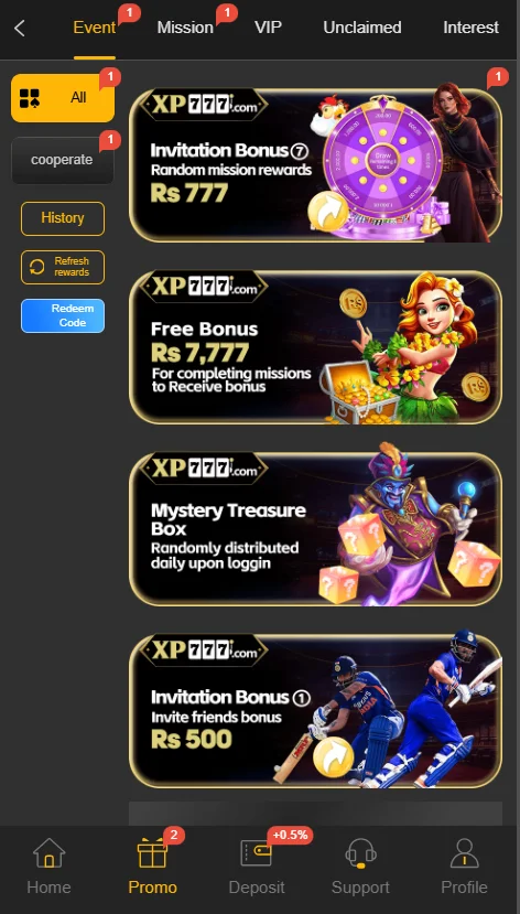 XP777 Game App